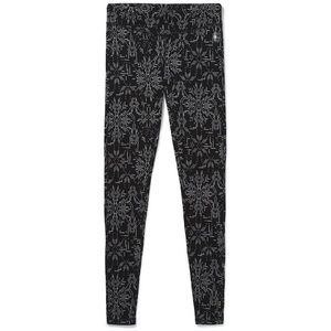 Smartwool Merino 250 Baselayer Pattern Bottom - Women's Black Digital Snowflake